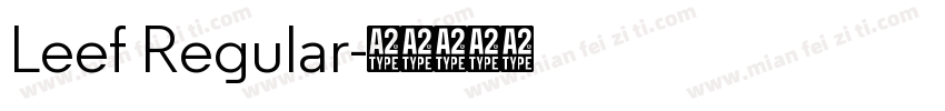 Leef Regular字体转换